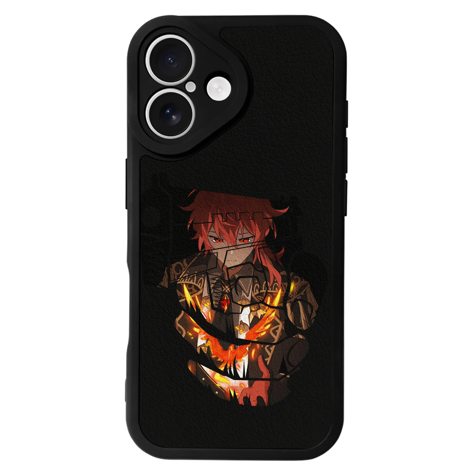 原 神 グッズ ディルック - IPhone 16シリーズ対応 ・ シリコンスマホケース ・ レザー調 ・ 高精度フィット ・ 耐衝撃 ・ ワイヤレス充電対応 ・ 精密カット